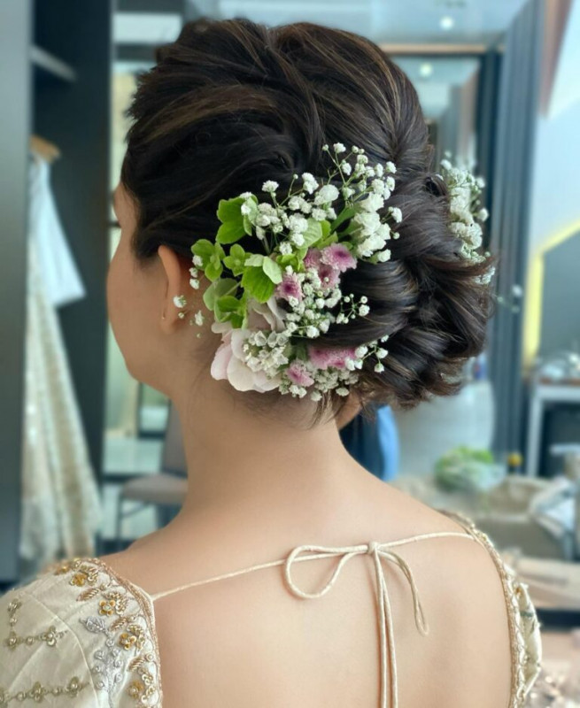 تسريحات شعر مزخرفة للعروس