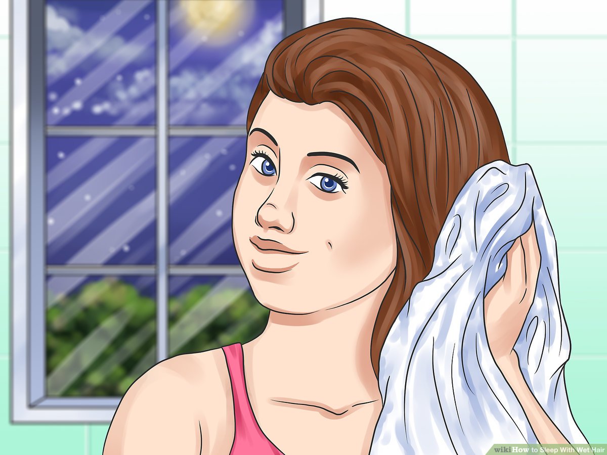 كيف انام وشعري مبلل